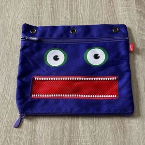 USED … ZIPIT “Monster” Pencil Pouch / Multi Purpose Bag